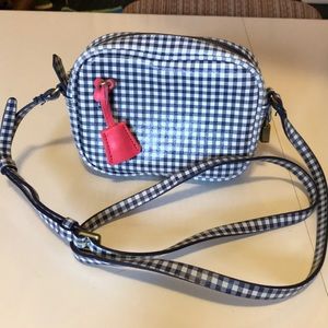 J.Crew mini crossbody purse in gingham